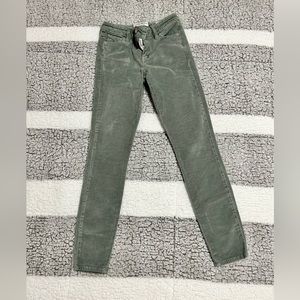 Lucky Brand Ava Super Skinny Women’s Green Denim Jeans Size 0